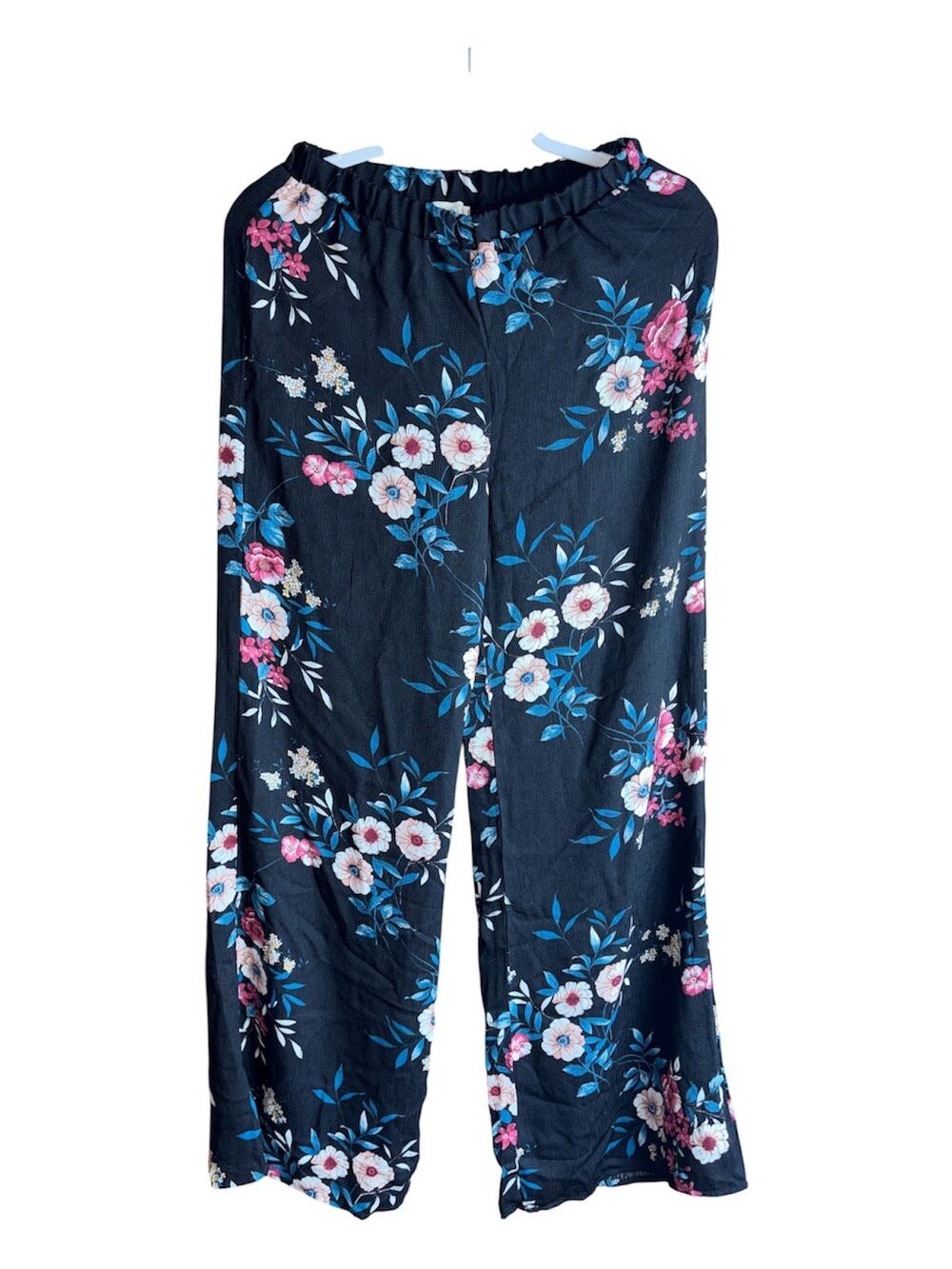 ODDY Boho Floral Palazzo Pants Size S